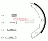 KR 665 METZGER Комплект тормозных колодок, стояночная тормозная система