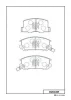 Превью - D2043M MK KASHIYAMA Комплект тормозных колодок, дисковый тормоз (фото 2)