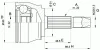 Превью - CVJ5361.10 OPEN PARTS Шарнирный комплект, приводной вал (фото 2)