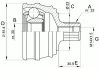 Превью - CVJ5063.10 OPEN PARTS Шарнирный комплект, приводной вал (фото 2)