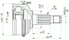 Превью - CVJ5050.10 OPEN PARTS Шарнирный комплект, приводной вал (фото 2)
