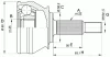 Превью - CVJ5356.10 OPEN PARTS Шарнирный комплект, приводной вал (фото 2)