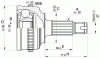 Превью - CVJ5296.10 OPEN PARTS Шарнирный комплект, приводной вал (фото 2)