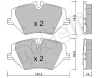 22-1354-0 METELLI Комплект тормозных колодок, дисковый тормоз