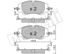 22-1350-0 METELLI Комплект тормозных колодок, дисковый тормоз