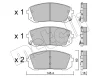 22-1298-0 METELLI Комплект тормозных колодок, дисковый тормоз