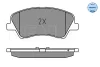 Превью - 025 222 2818 MEYLE Комплект тормозных колодок, дисковый тормоз (фото 2)