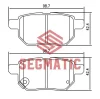 SGBP2579 SEGMATIC Колодка торм диск зад toyota corolla 1.6 2007-, toyota corolla 1.6 2007-2012, toyota auris