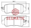 SGBP2600 SEGMATIC Колодка торм диск зад mazda cx-5 2.0 2012-, mazda cx-5 2.5 2015-, mazda cx-5 2.5 2013-