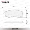 Превью - E500366 MILES Комплект тормозных колодок, дисковый тормоз (фото 4)