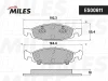 Превью - E500611 MILES Комплект тормозных колодок, дисковый тормоз (фото 2)