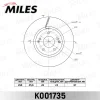 Превью - K001735 MILES Тормозной диск (фото 3)