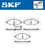 Превью - VKBP 80179 E SKF Комплект тормозных колодок, дисковый тормоз (фото 4)
