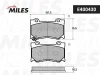 Превью - E400430 MILES Комплект тормозных колодок, дисковый тормоз (фото 2)