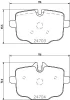 Превью - MDB3008 MINTEX Комплект тормозных колодок, дисковый тормоз (фото 2)