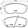 MDB4351 MINTEX Комплект тормозных колодок, дисковый тормоз