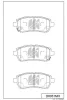 D0051MH MK KASHIYAMA Комплект тормозных колодок, дисковый тормоз
