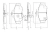 F 03A 150 011 BOSCH Тормозные колодки