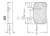 F 03B 150 247 BOSCH Тормозные колодки