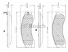 F 03B 150 322 BOSCH Тормозные колодки