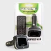 CP-012 CARLINE FM-трансмиттер автомобильный, монохромный LCD с подсветкой, поддержка MP3,WMA, USB-порт, microSD до 16 Гб, пульт дистанционного управления, запасной предохранитель