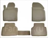 NLC0408212 ELEMENT/NOVLINE Комплект резиновых автомобильных ковриков в салон AUDI A-6 III (С6), 2006-2011, 4 шт. (полиуретан, бежевые)
