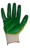 PR704 MYPROTECT Рабочие перчатки х/б двойной облив латекса (желто- зеленый)