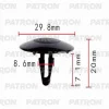 P37-0052 PATRON Клипса пластмассовая Daihatsu, Lexus, Toyota применяемость: внутренняя отделка