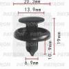 P37-0059 PATRON Клипса пластмассовая Honda, Lexus, Toyota применяемость: подкрылок