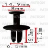 P37-0205 PATRON Клипса пластмассовая Audi,BMW,Seat,Skoda,Volkswagen применяемость: бампер, пороги, уплотнитель