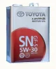08880-10705 TOYOTA Моторное масло 5W30 синтетическое Motor Oil SN 4 л