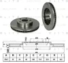 BS0315 BLITZ Диск тормозной