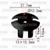 P37-0656 PATRON Фиксатор пластиковый GM применяемость: капот, решётки, внутренняя отделка