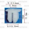 P37-0717 PATRON Фиксатор пластиковый GM применяемость: 6 - размер шурупа