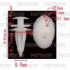 P37-1189 PATRON Клипса пластмассовая NISSAN применяемость: обшивка салона
