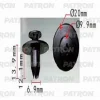 P37-1199 PATRON Клипса пластмассовая Subaru применяемость: подкрылки, защита, бампер, крылья