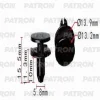 P37-1299 PATRON Клипса пластмассовая Infiniti,Nissan применяемость: решётка радиатора