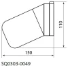 Превью - SQ0303-0049 TDM Светильник накладной НПБ400-1 60 Вт белый (фото 2)