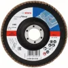 2608603656 BOSCH Круг лепестковый 125х22.2 мм K40 конический STANDARD FOR METAL