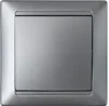 С110-801сер BYLECTRICA Выключатель одноклавишный скрытый Стиль серебро (С1 10-801сер)