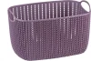 Превью - М2381 IDEA Корзина для хранения вещей пластиковая 7 л Вязание пурпурная (фото 3)