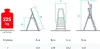 Превью - 3110107 Новая Высота Лестница-стремянка алюминиевая односторонняя 147 см 5,7 кг NV300 (фото 2)