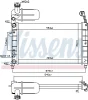 Превью - 61844 NISSENS Радиатор, охлаждение двигателя (фото 6)