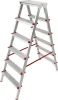 ST9941-06 STARTUL Лестница-стремянка алюминиевая двухсторонняя 132 см 5,0 кг
