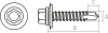Превью - SM-74103-6000 STARFIX Саморез кровельный 4,8х25 мм цинк шайба с прокладкой PT3 6000 штук (фото 2)