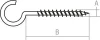 Превью - SMC2-25458-500 STARFIX Крючок С-образный 3,0х30 мм цинк 500 штук (фото 2)