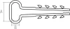 Превью - SMP2-80563-100 STARFIX Дюбель-хомут для прямоугольного кабеля 8х5 мм белый 100 штук (фото 2)