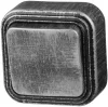 JP7431-01 ЮПИТЕР Выключатель одноклавишный наружный Стандарт серебро