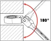 Превью - 071426350 WÜRTH Набор ключей комбинированных с поворотной трещоткой 8-19 мм 6 предметов Zebra (фото 3)
