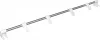 АС59201000 BEROSSI Рейлинг с крючками Prestige снежно-белый